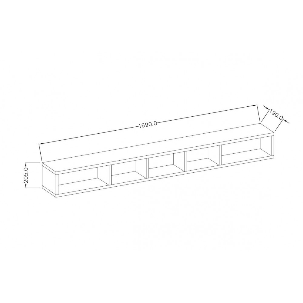 Κρεμαστή ραφιέρα Toldo