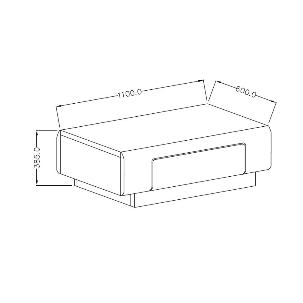 Τραπεζάκι σαλονιού Toldo-Anthraki - Fusiko