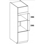Επιδαπέδιο ντουλάπι Artista 60 DPM 210 2F-Cappuccino