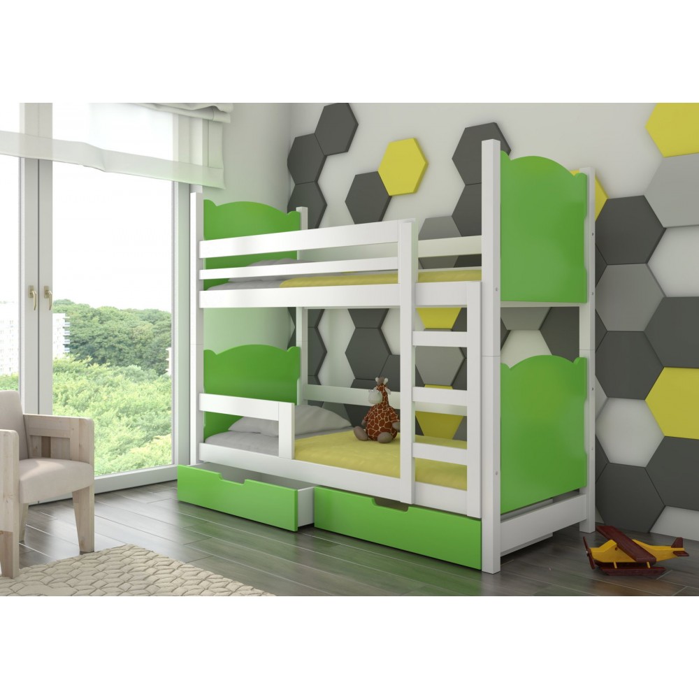 Κουκέτα Sero plus 2B-Leuko-Prasino 188x81x160