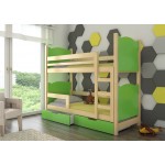 Κουκέτα Sero plus 2B-Fusiko - Prasino 188x81x160