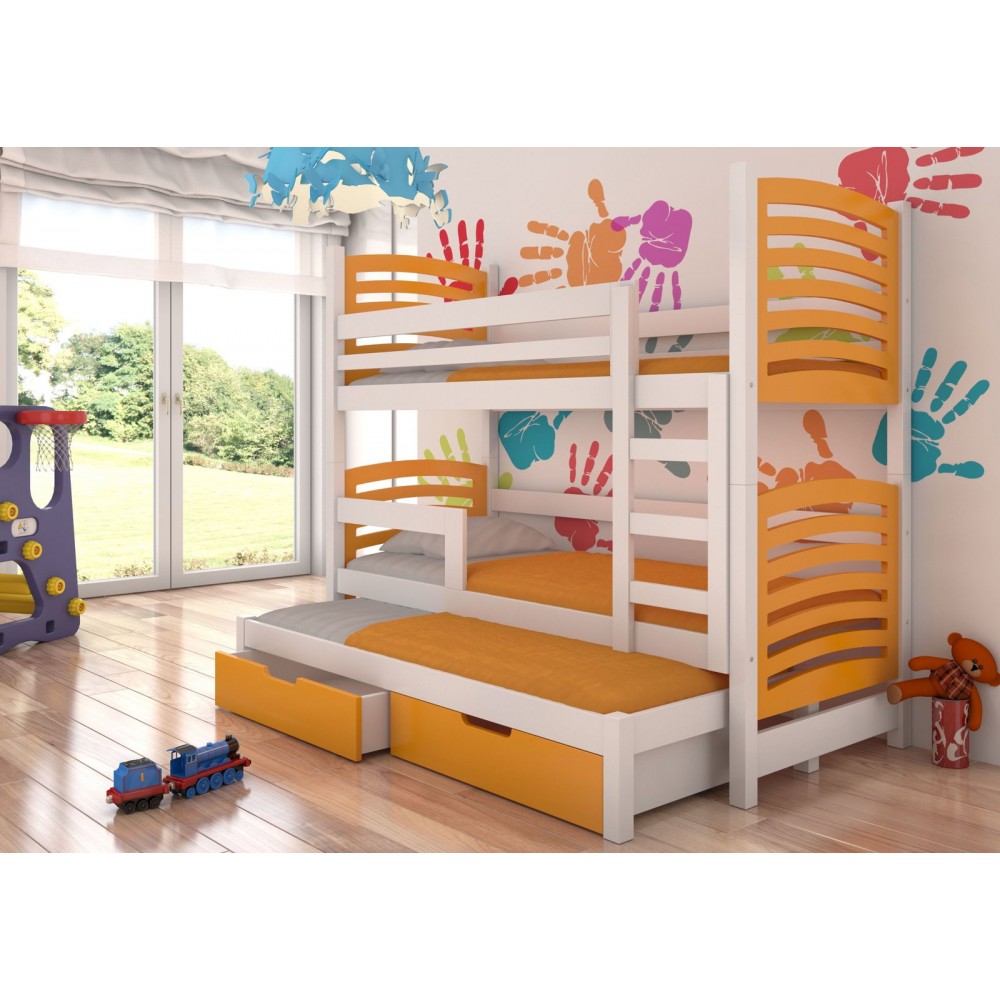 Κουκέτα Puro plus 3B-Leuko-Portokali 188x81x160