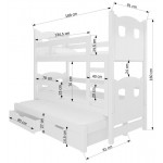 Κουκέτα Sero plus 3B-Leuko-Gkri 188x81x160