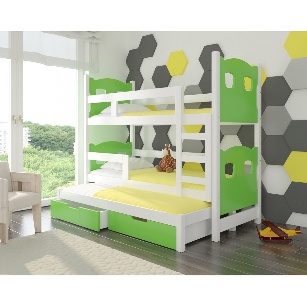 Κουκέτα Sero plus 3B-Leuko-Prasino 188x81x160