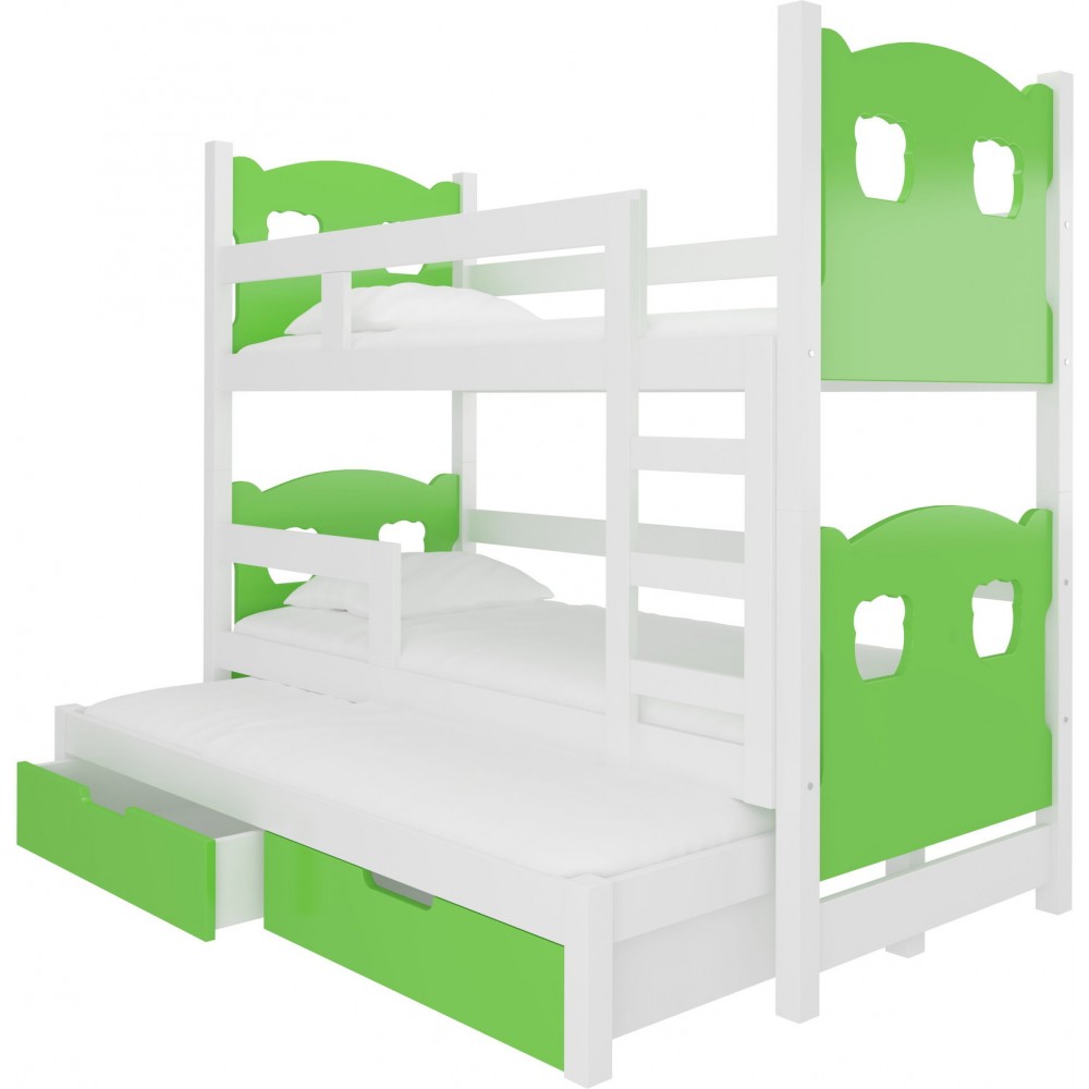 Κουκέτα Sero plus 3B-Leuko-Prasino 188x81x160