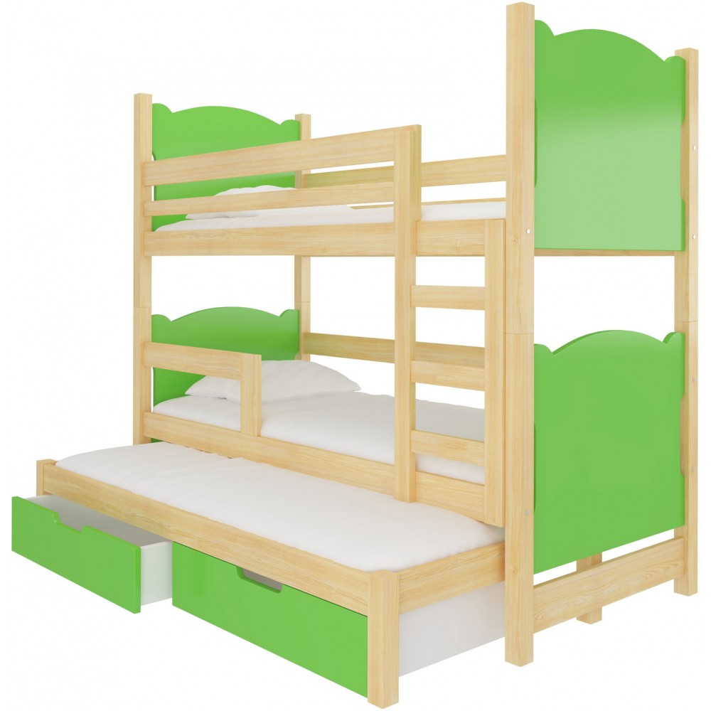 Κουκέτα Sero plus 3B-Fusiko-Prasino 188x81x160