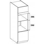 Επιδαπέδιο ντουλάπι Yvette 60 DPM 210 2F-Λευκό