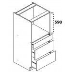 Επιδαπέδιο ντουλάπι Virgo 60 DPS 145 3S-Leuko