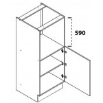 Επιδαπέδιο ντουλάπι Virgo 60 DP 145 1F BB-Anthraki