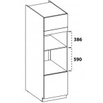 Επιδαπέδιο ντουλάπι Virgo 60 DPM 210 2F-Leuko