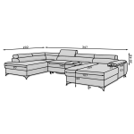 Γωνιακός Καναπές Restly-Mauro-Δεξιά