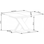 Τραπέζι Elto επεκτεινόμενο-Fusiko-Mavro