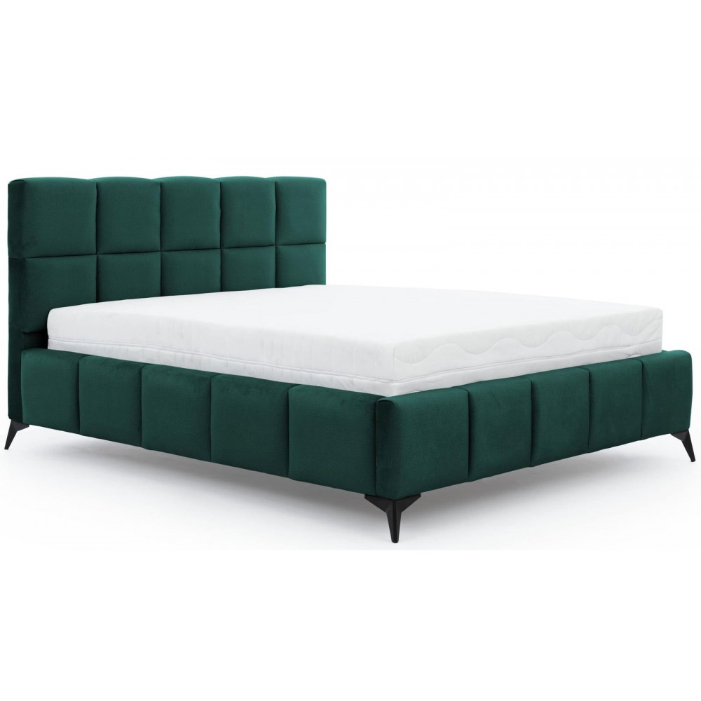 Επενδυμένο κρεβάτι Mosad-Prasino-140 x 200