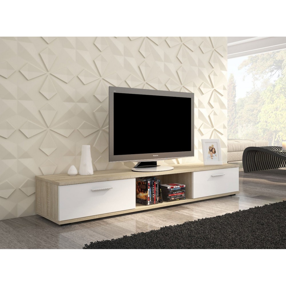 Έπιπλο τηλεόρασης Ancore-Fusiko-Leuko 176x40x28