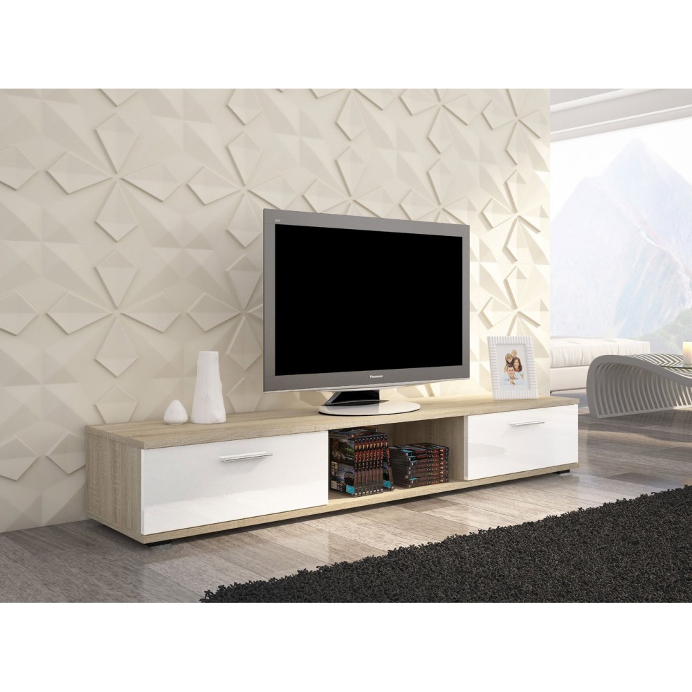 Έπιπλο τηλεόρασης Ancore-Fusiko-Leuko gualistero 176x40x28
