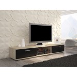Έπιπλο τηλεόρασης Ancore-Fusiko-Mavro 176x40x28