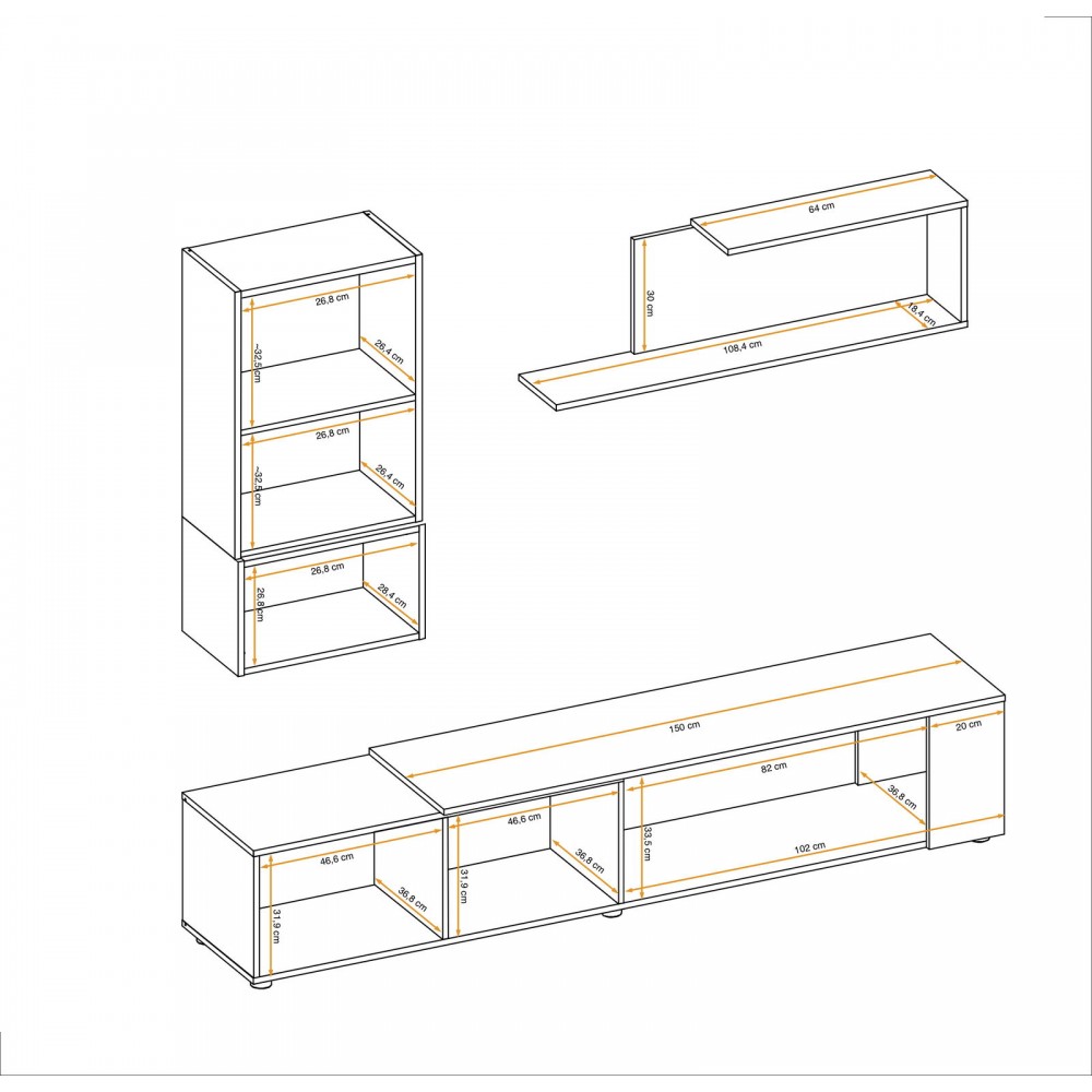 Σύνθετο σαλονιού Resler-Leuko