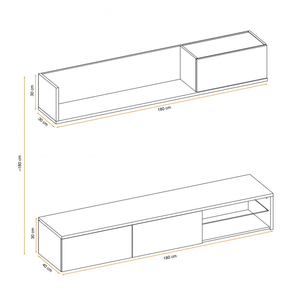 Σύνθετο σαλονιού Lizzy-Anthraki