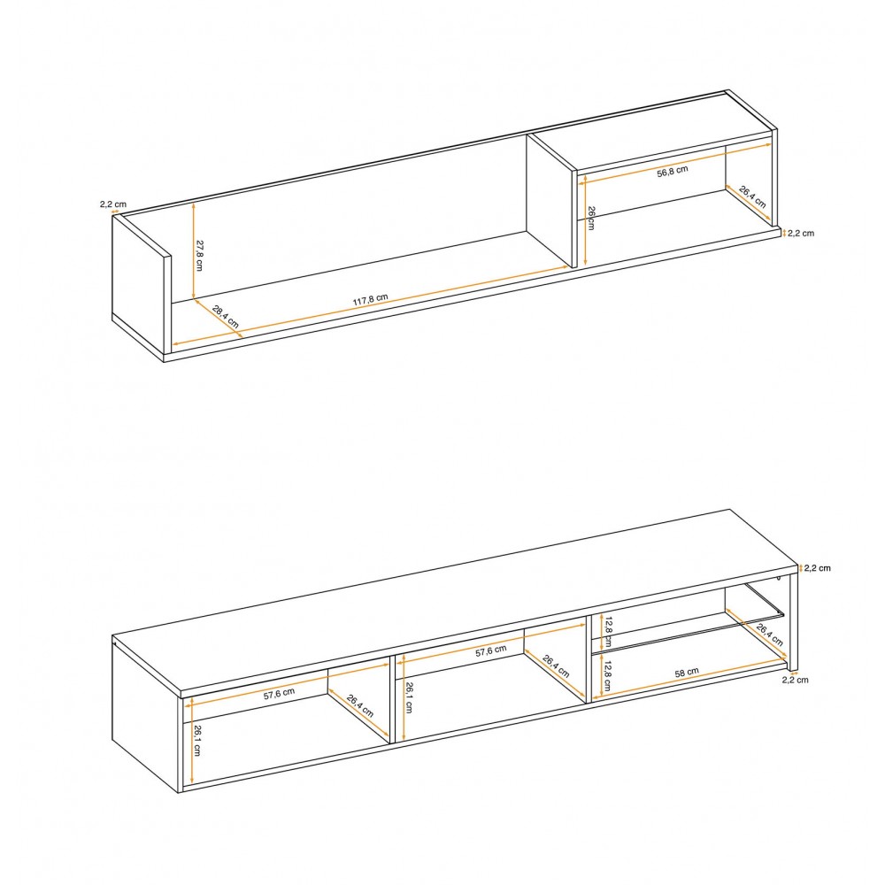 Σύνθετο σαλονιού Lizzy-Anthraki