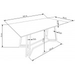 Τραπέζι Koni 160x90x75
