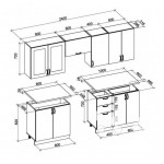 Σύνθεση κουζίνας Eliza