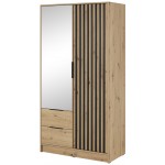 Ντουλάπα Nolan Δίφυλλη με καθρέπτη-Fusiko