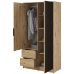 Ντουλάπα Nolan Δίφυλλη με καθρέπτη-Fusiko