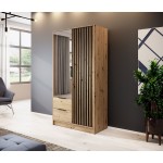 Ντουλάπα Nolan Δίφυλλη με καθρέπτη-Fusiko