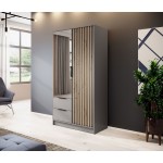 Ντουλάπα Nolan Δίφυλλη με καθρέπτη-Gkri