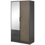 Ντουλάπα Nolan Δίφυλλη με καθρέπτη-Grafitis