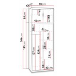 Ντουλάπα Elena 2D plus-Sonoma