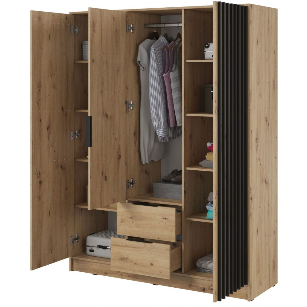 Ντουλάπα Nolan Τρίφυλλη-Fusiko