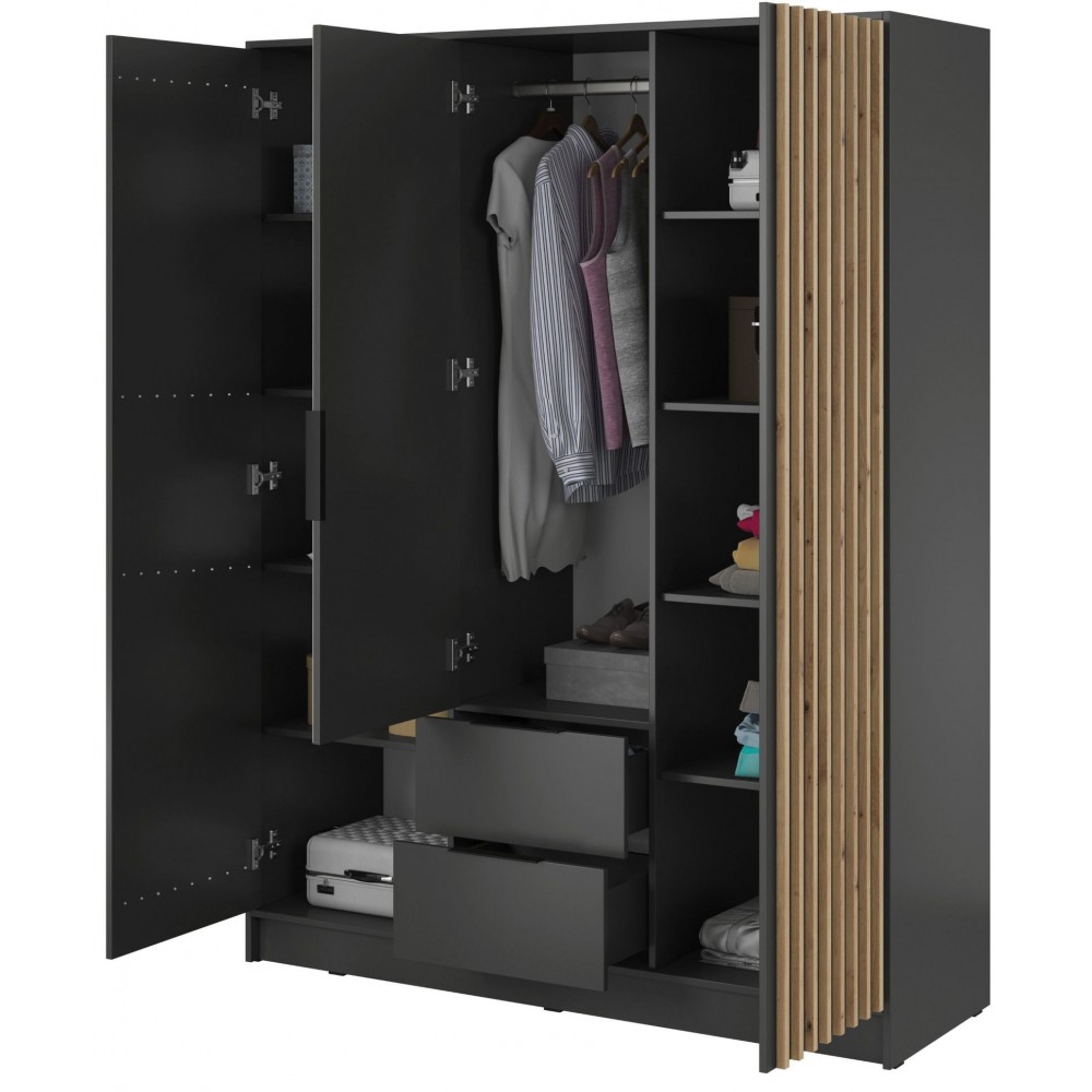 Ντουλάπα Nolan Τρίφυλλη-Grafitis