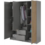 Ντουλάπα Nolan Τρίφυλλη με καθρέπτη-Gkri