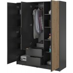 Ντουλάπα Nolan Τρίφυλλη με καθρέπτη-Grafitis