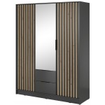 Ντουλάπα Nolan Τρίφυλλη με καθρέπτη-Grafitis