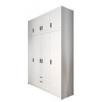 Ντουλάπα τετράφυλλη Elena 4D Plus-Leuko