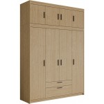 Ντουλάπα τετράφυλλη Elena 4D Plus 176x53x246