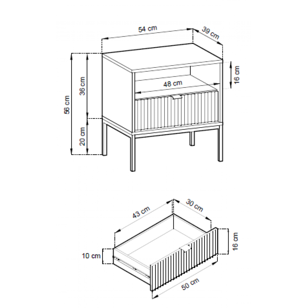 Βοηθητικό τραπεζάκι Palermo-Gkri