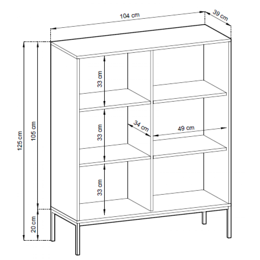 Μπουφές Palermo III-Mauro