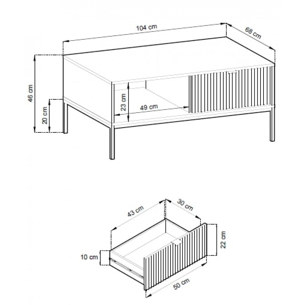 Τραπεζάκι σαλονιού Palermo-Gkri