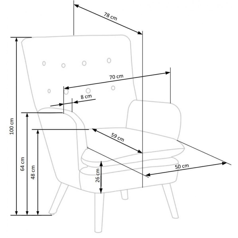 Πολυθρόνα Anvel-Mple