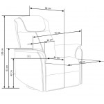 Πολυθρόνα Relax Radin 75x93x103
