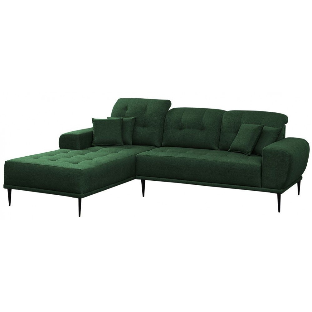 Γωνιακός καναπές Rapallo-Prasino-Αριστερή