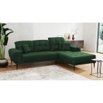 Γωνιακός καναπές Rapallo-Prasino-Δεξιά