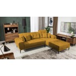 Γωνιακός καναπές Rapallo-Moustardi-Δεξιά