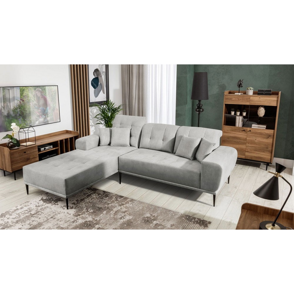 Γωνιακός καναπές Rapallo-Gkri Anoixto-Αριστερή