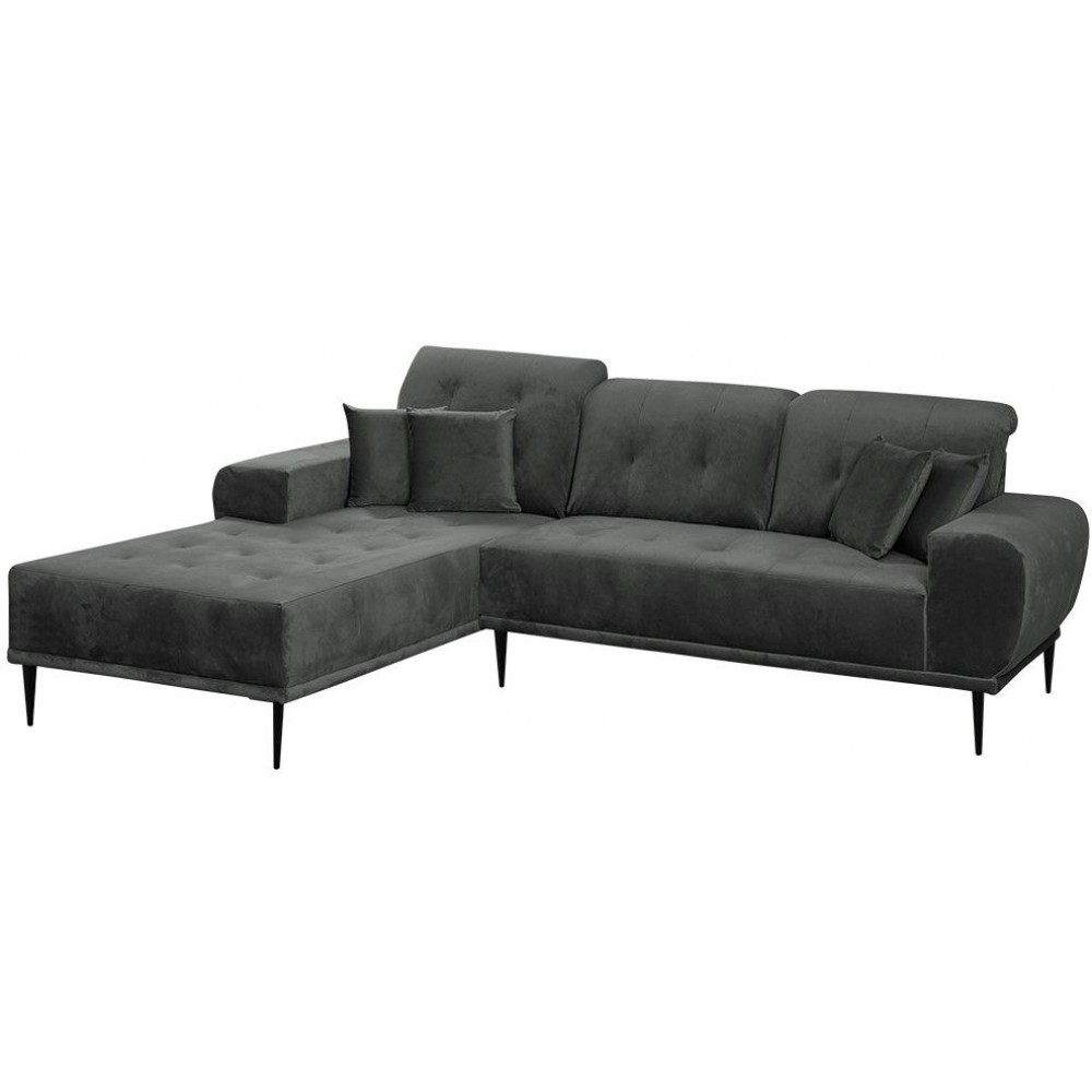 Γωνιακός καναπές Rapallo-Gkri Skouro-Αριστερή