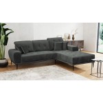 Γωνιακός καναπές Rapallo-Gkri Skouro-Δεξιά