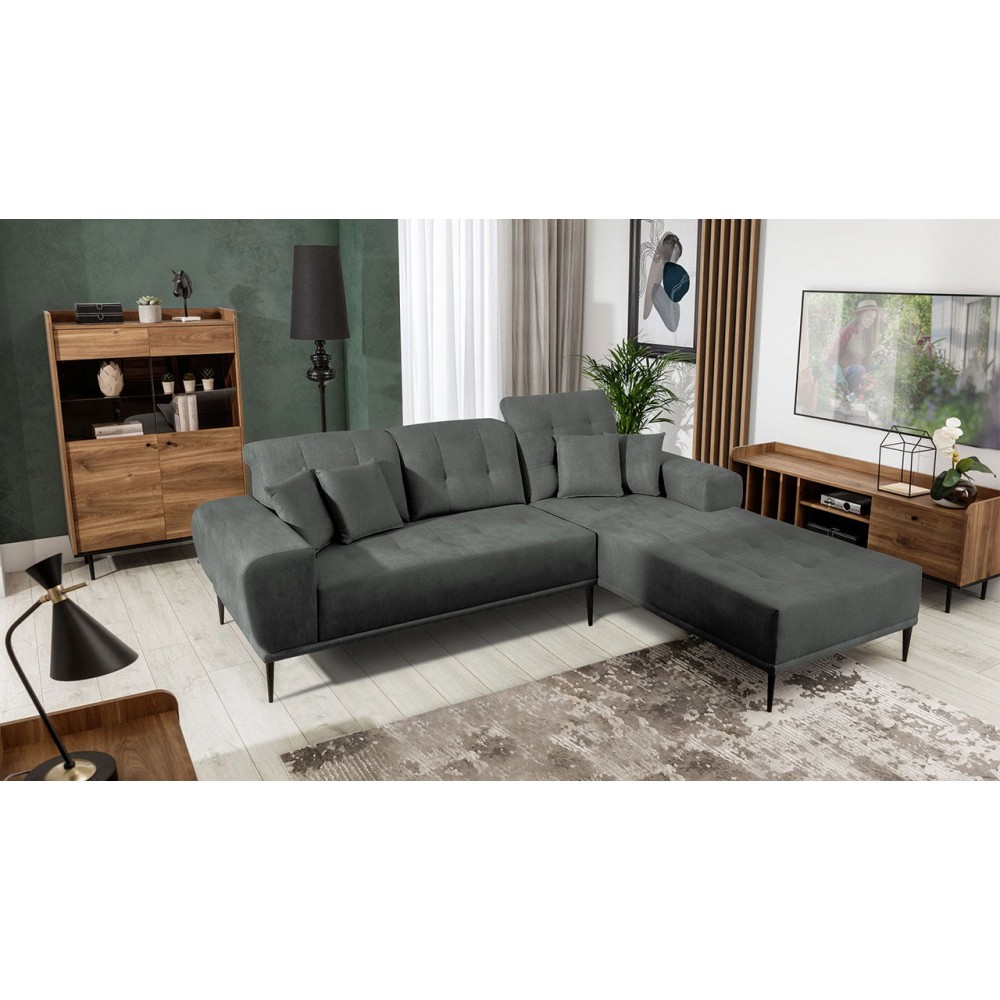 Γωνιακός καναπές Rapallo-Gkri Skouro-Δεξιά